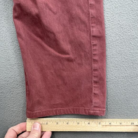 AG Jeans The Graduate Mens 34x34 Oxblood Tailored Leg Straight Fit Stretch Denim - Picture 8 of 10